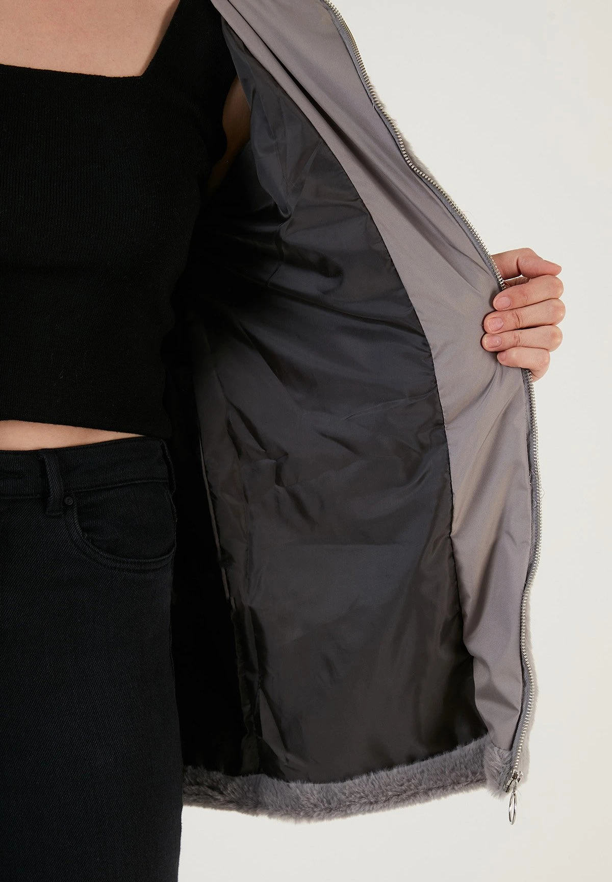 LELA Regular Fit - Winterjas - Grey - Afbeelding 10