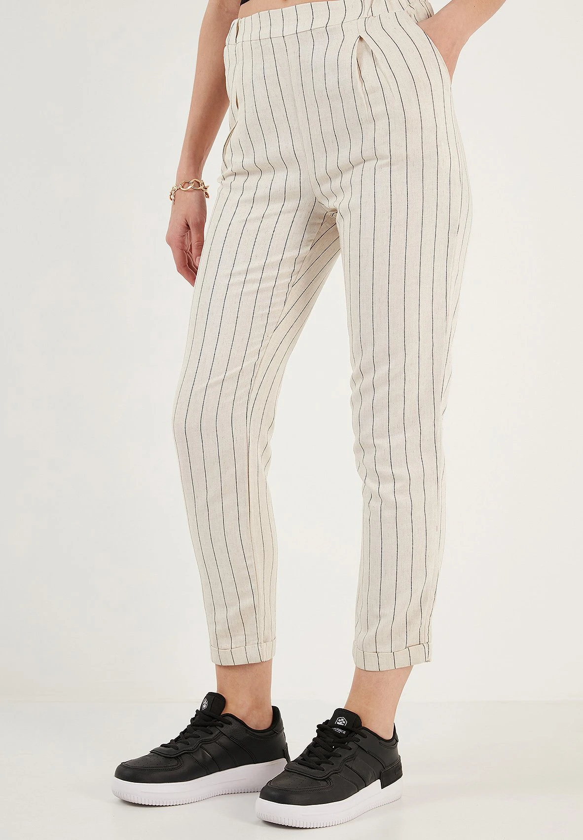 LELA Slim Fit - Broek - Ecru - Afbeelding 5