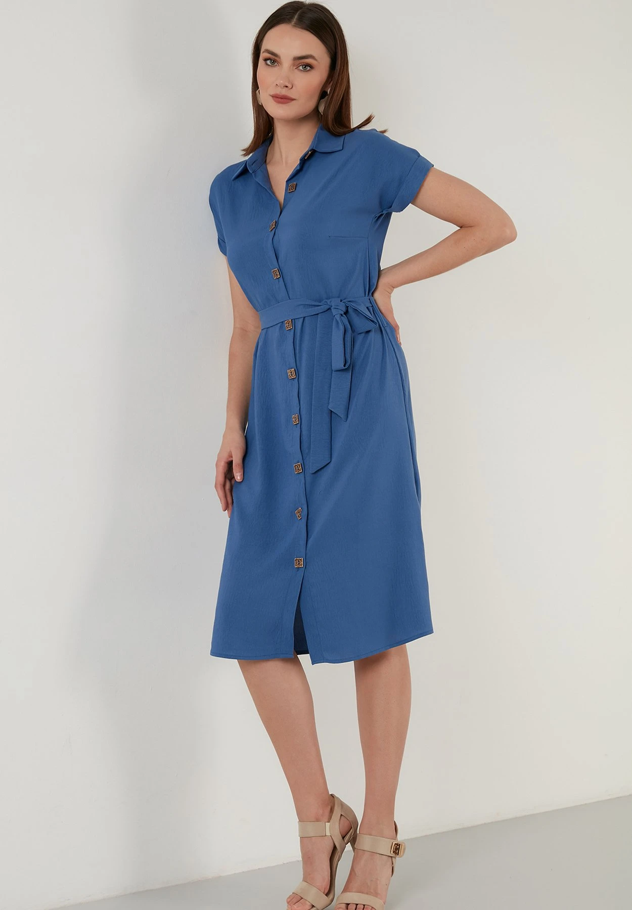 LELA Regular Fit - Blousejurk - Indigo - Afbeelding 4