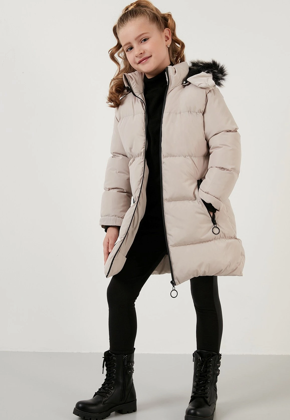 LELA Regular Fit - Winterjas - Beige