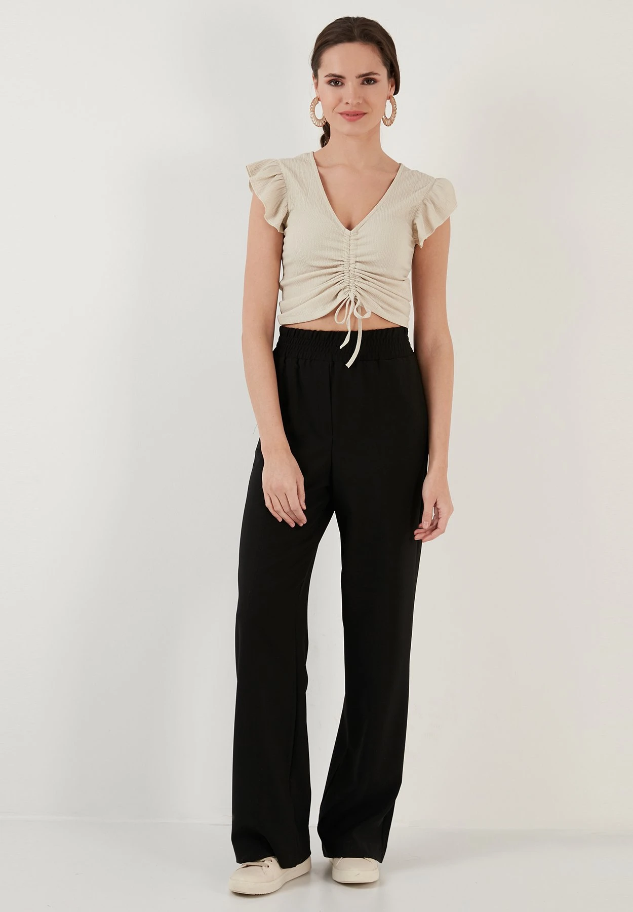 LELA Slim Fit - Blouse - Stone - Afbeelding 2