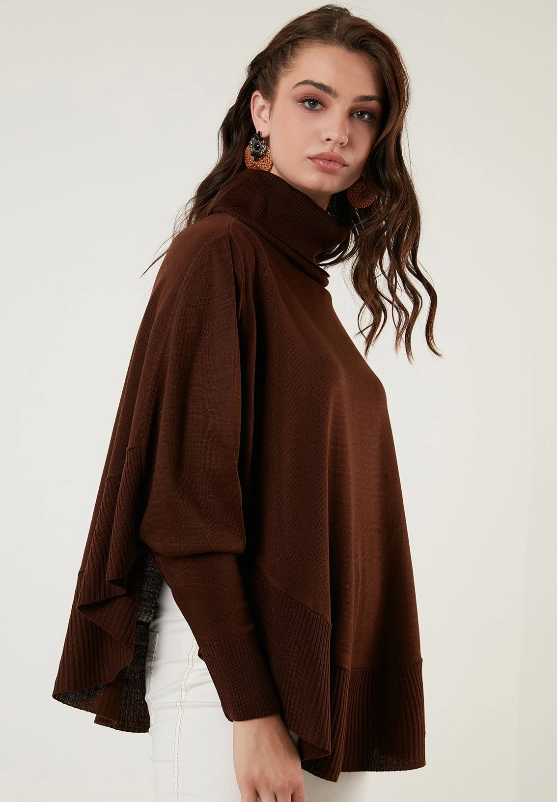 LELA Poncho - Brown - Afbeelding 5
