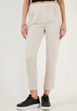 LELA Slim Fit - Broek - Ecru