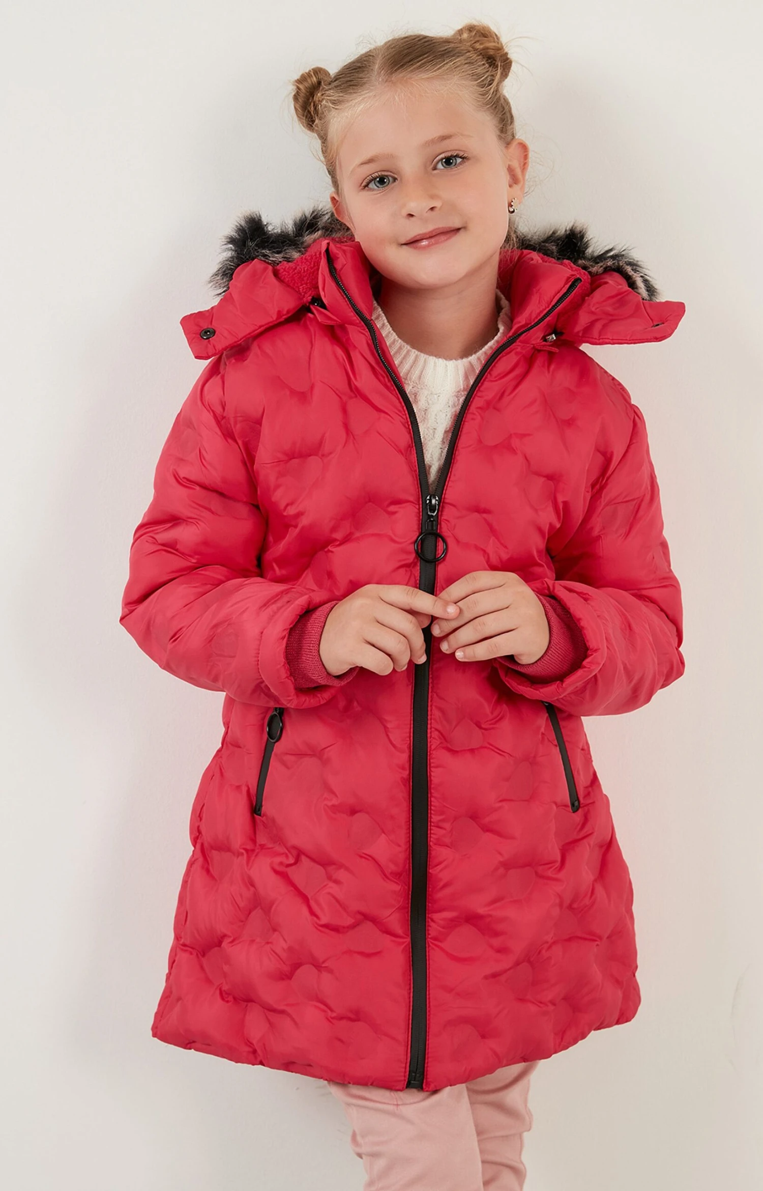 LELA Regular Fit - Winterjas - Fuchsia