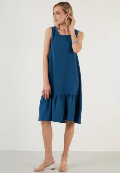 LELA Regular Fit- Jurk - Indigo