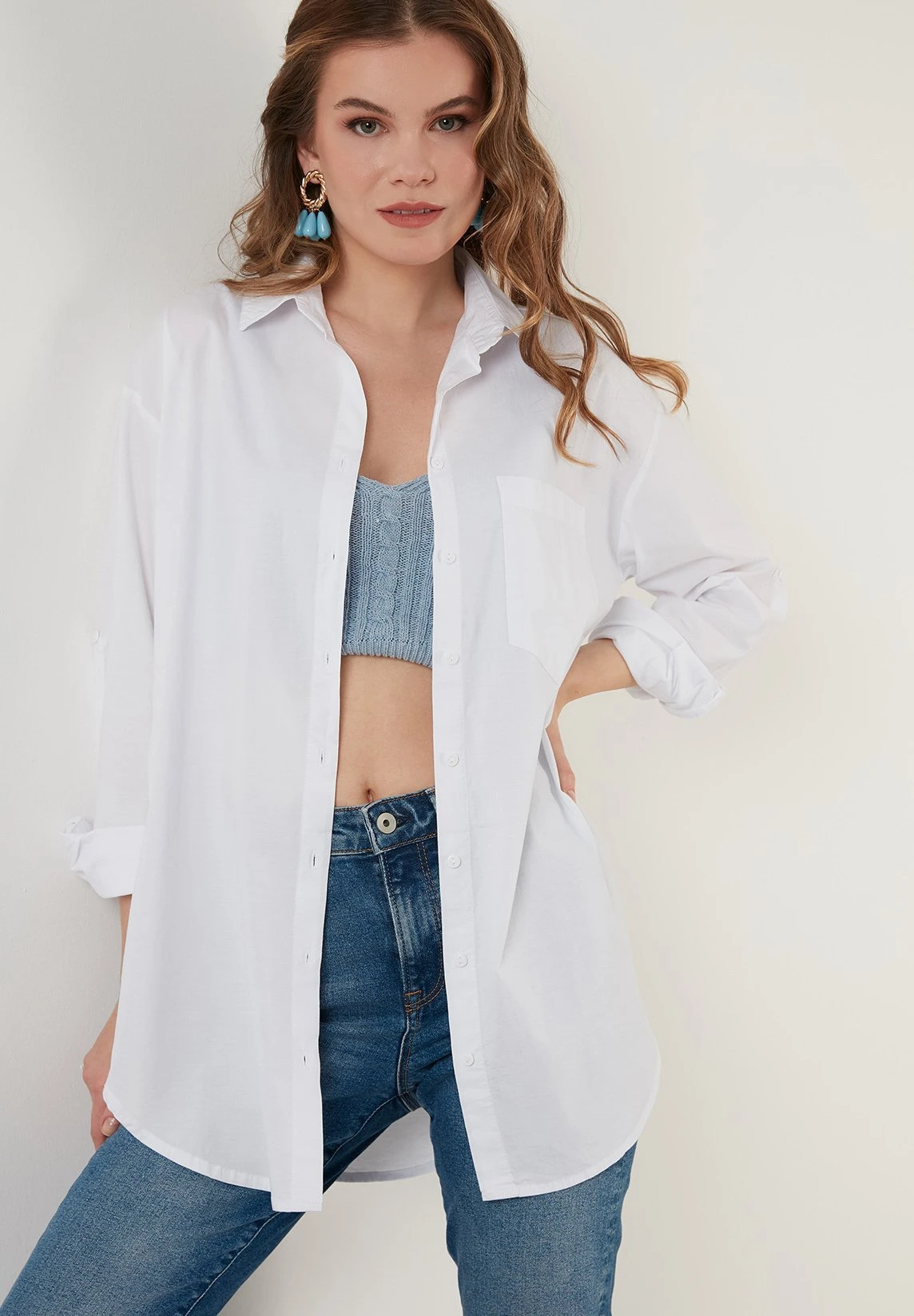 LELA Overhemdblouse - White