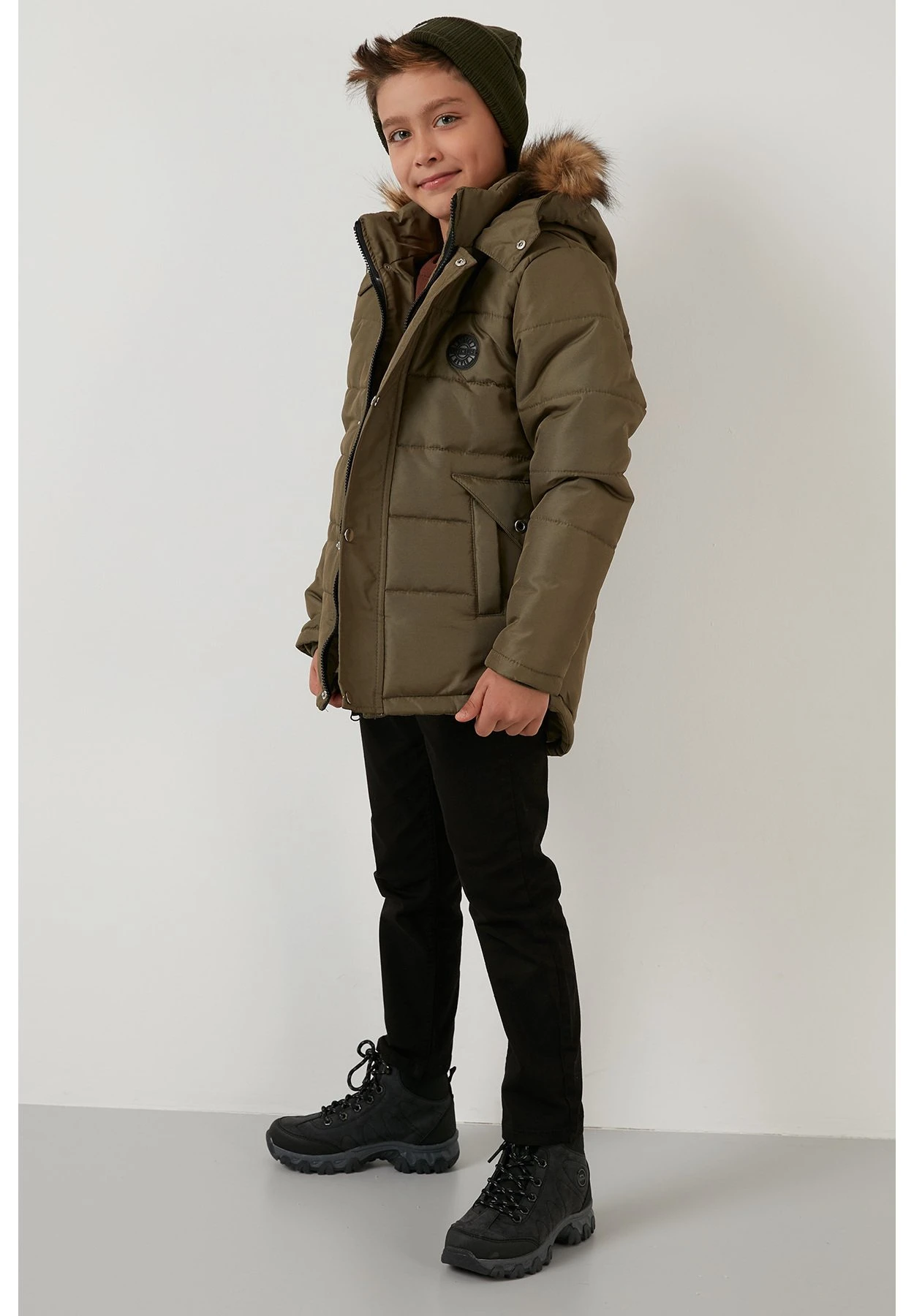 LELA Regular Fit - Winterjas - Dark Khaki - Afbeelding 7