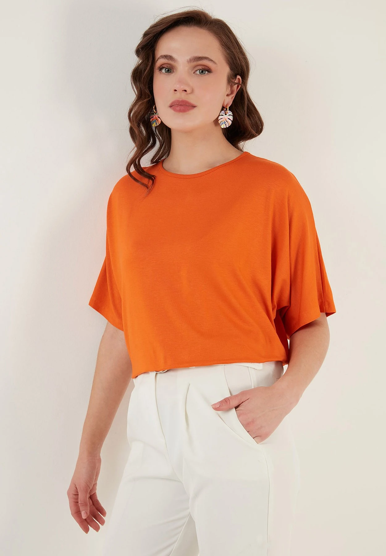 LELA Loose Fit - Blouse - Orange - Afbeelding 5