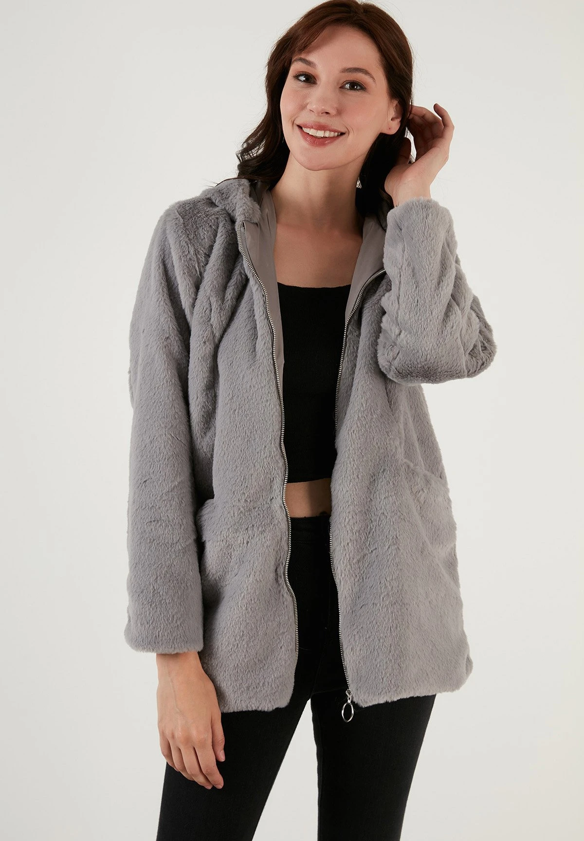 LELA Regular Fit - Winterjas - Grey - Afbeelding 9