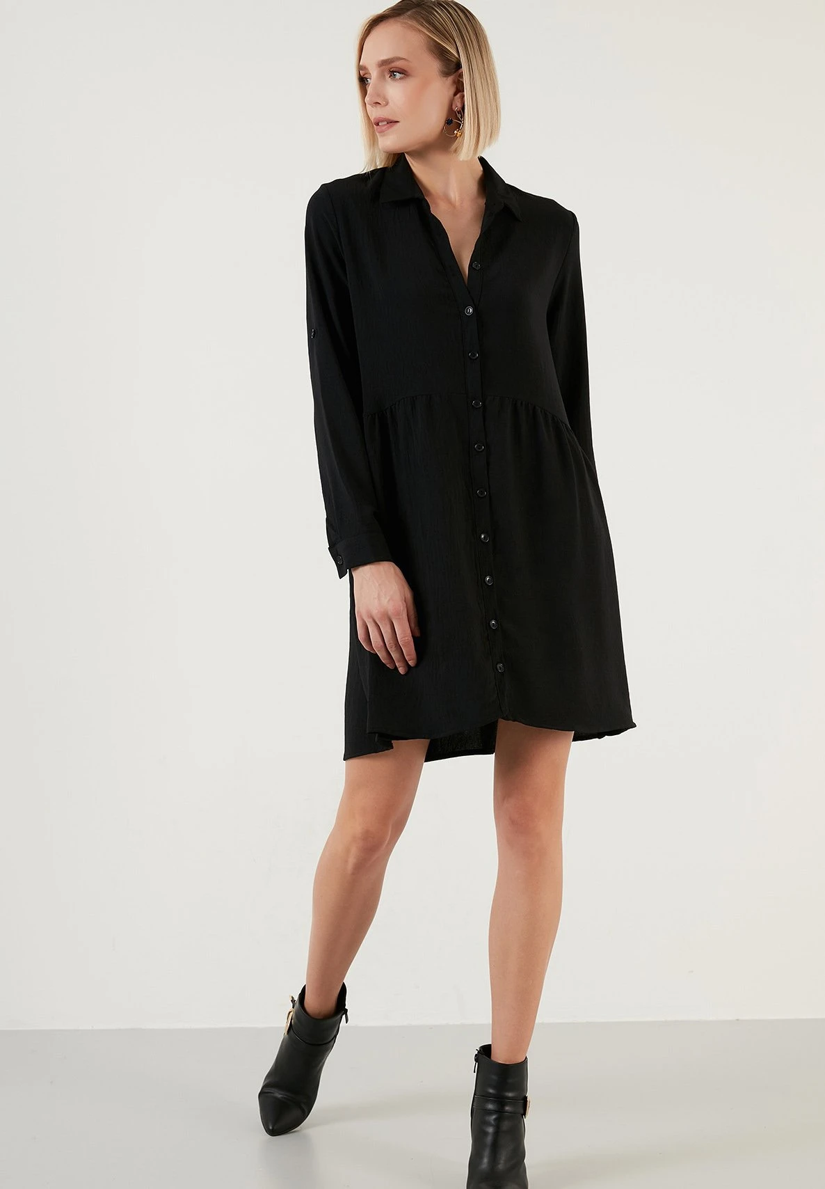 LELA Regular Fit - Blousejurk - Black - Afbeelding 5