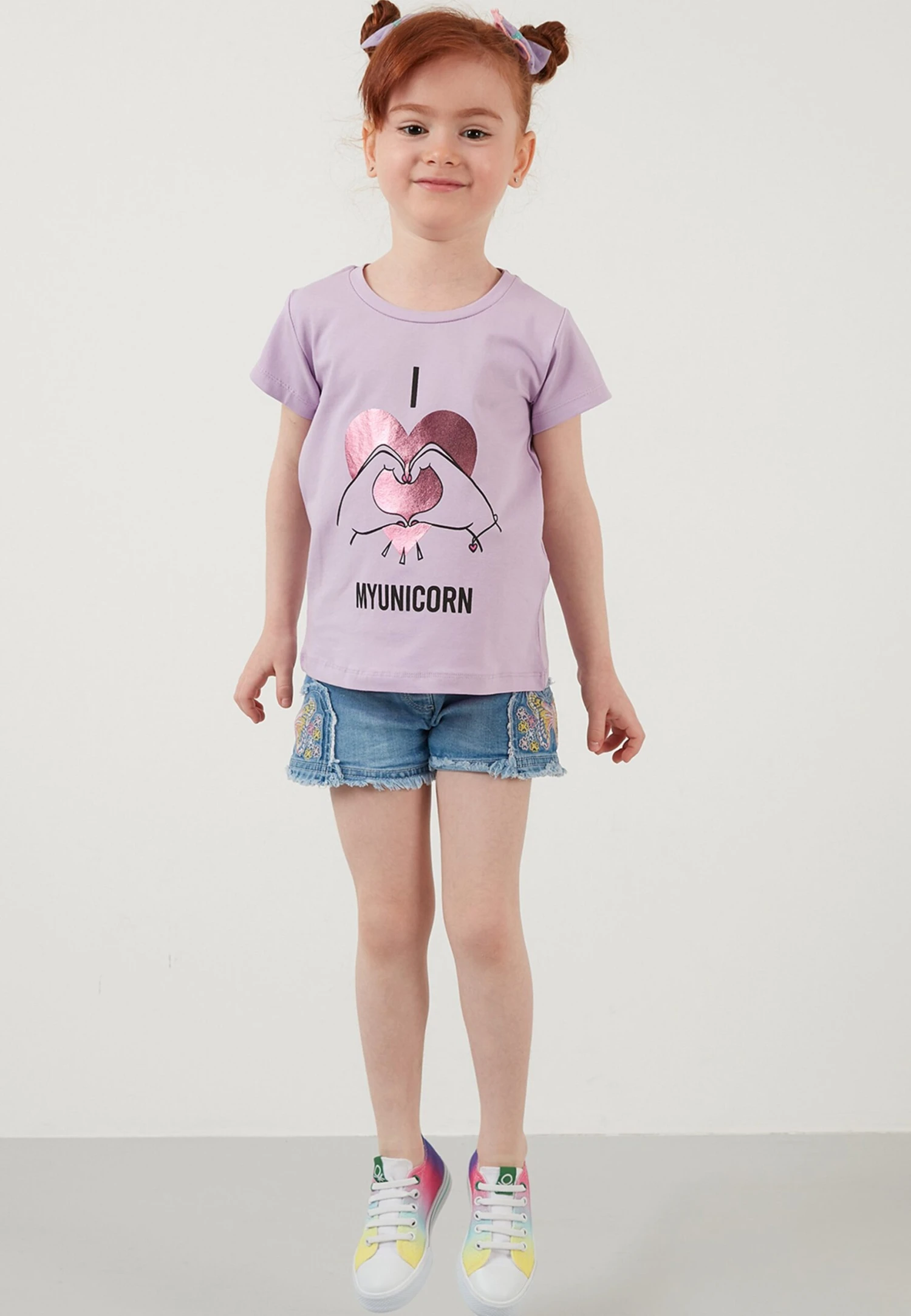 LELA Regular Fit - T-Shirt Print - Lilac - Afbeelding 6