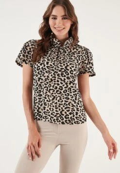 LELA Regular Fit - Blouse - Leopard