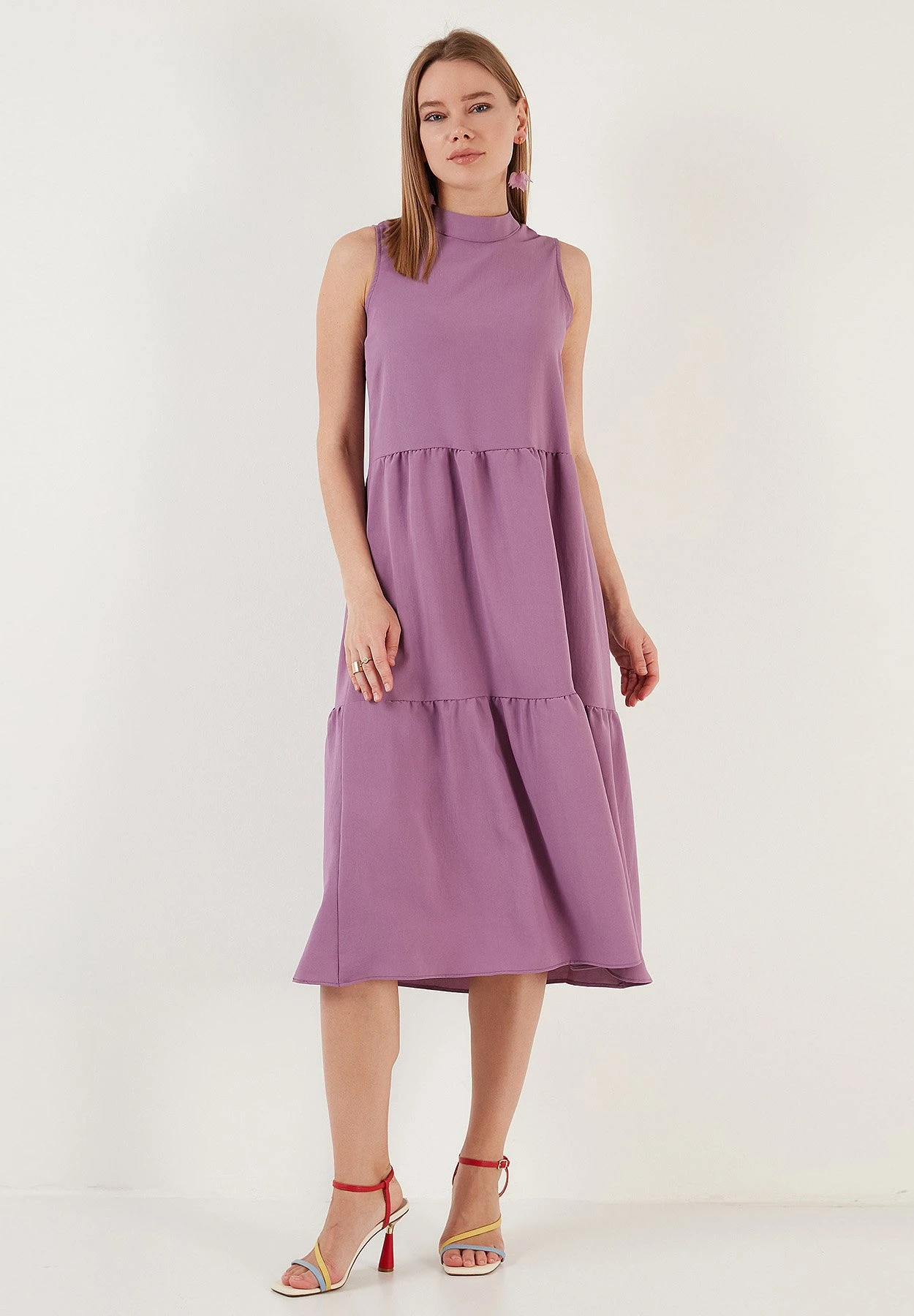 LELA Regular Fit - Jurk - Lilac