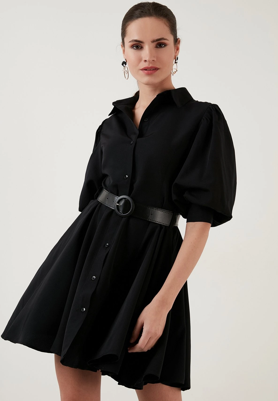 LELA Regular Fit - Blousejurk - Black - Afbeelding 5