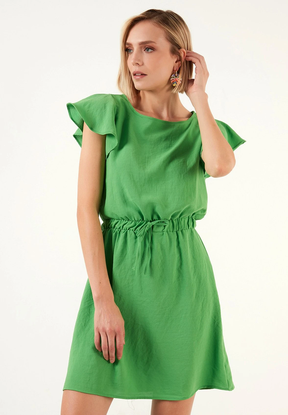 LELA Regular Fit - Jurk - Green