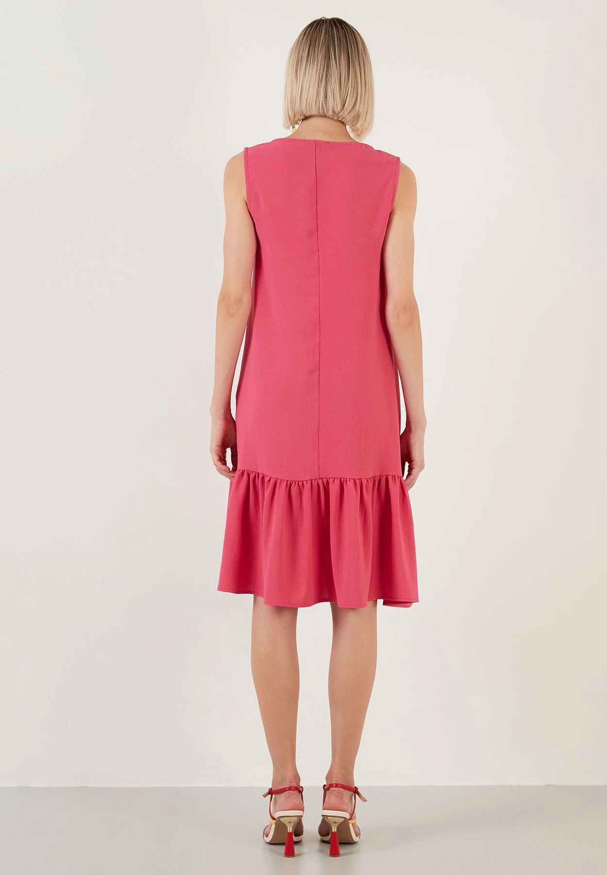LELA Regular Fit- Jurk - Fuchsia - Afbeelding 3