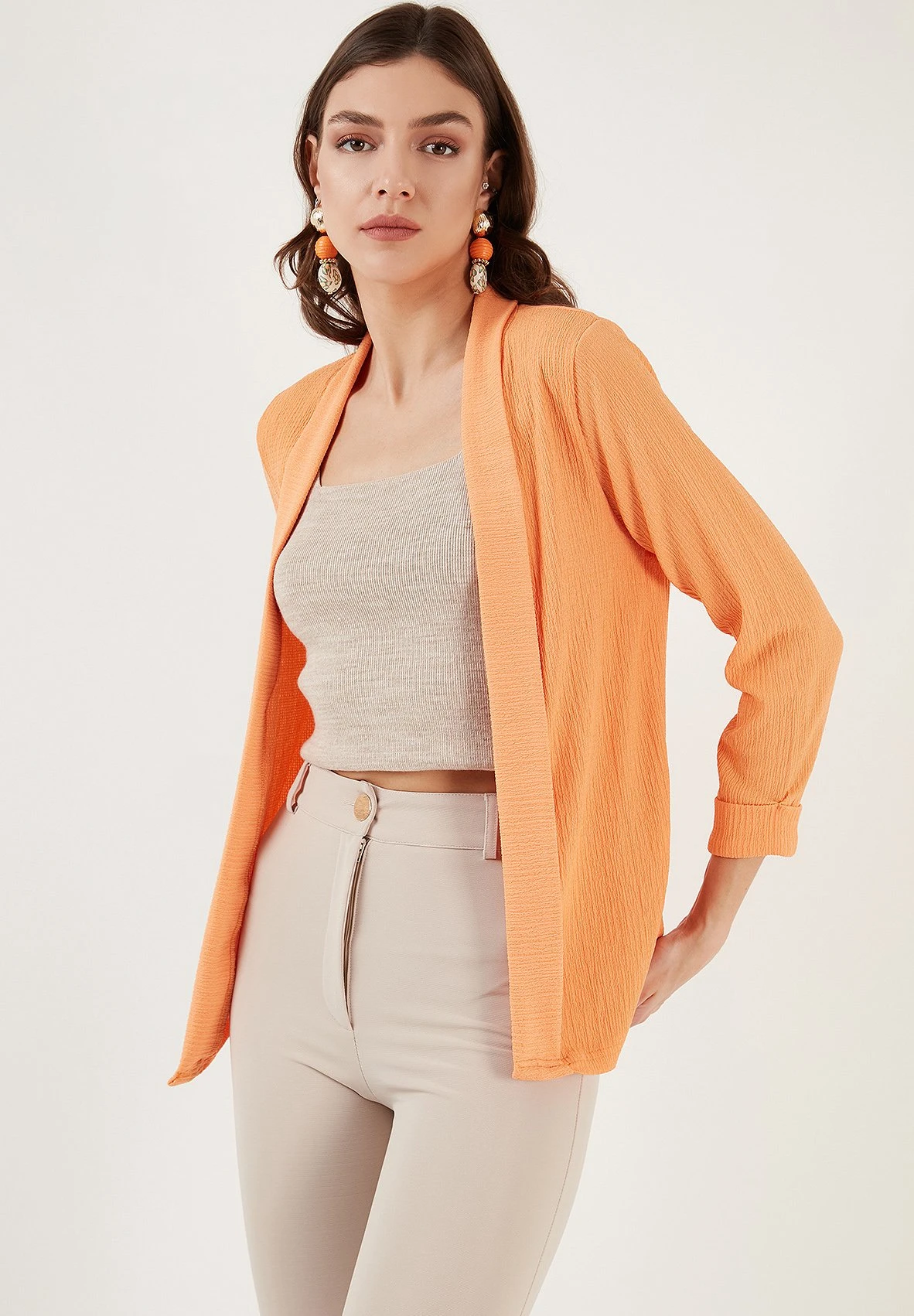 LELA Regular Fit - Vest - Light Orange - Afbeelding 4