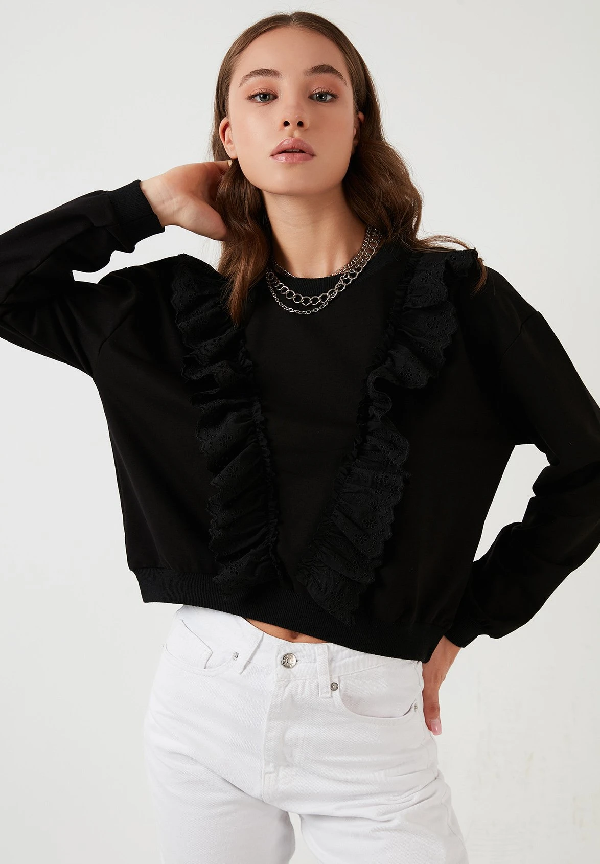 LELA Regular Fit - Sweater - Black - Afbeelding 4