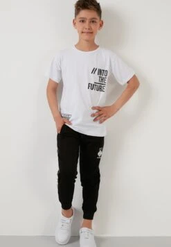 LELA Regular Fit - T-Shirt Print - White