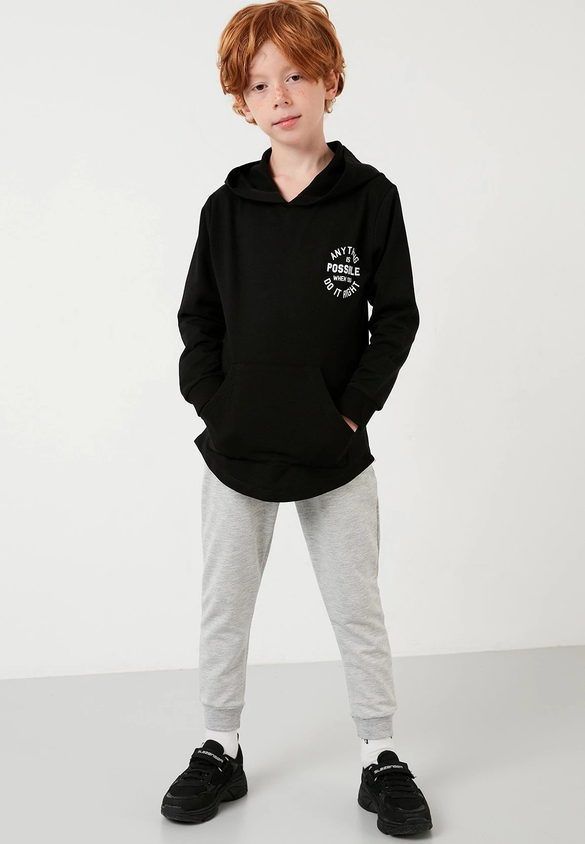 LELA Regular Fit - Trainingspak - Black Grey