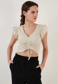 LELA Slim Fit - Blouse - Stone