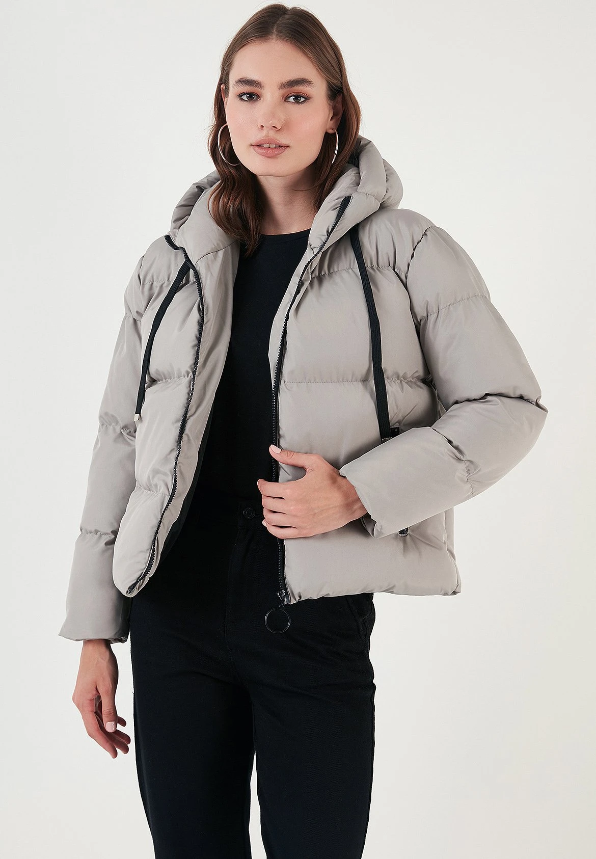 LELA Regular Fit - Winterjas - Grey