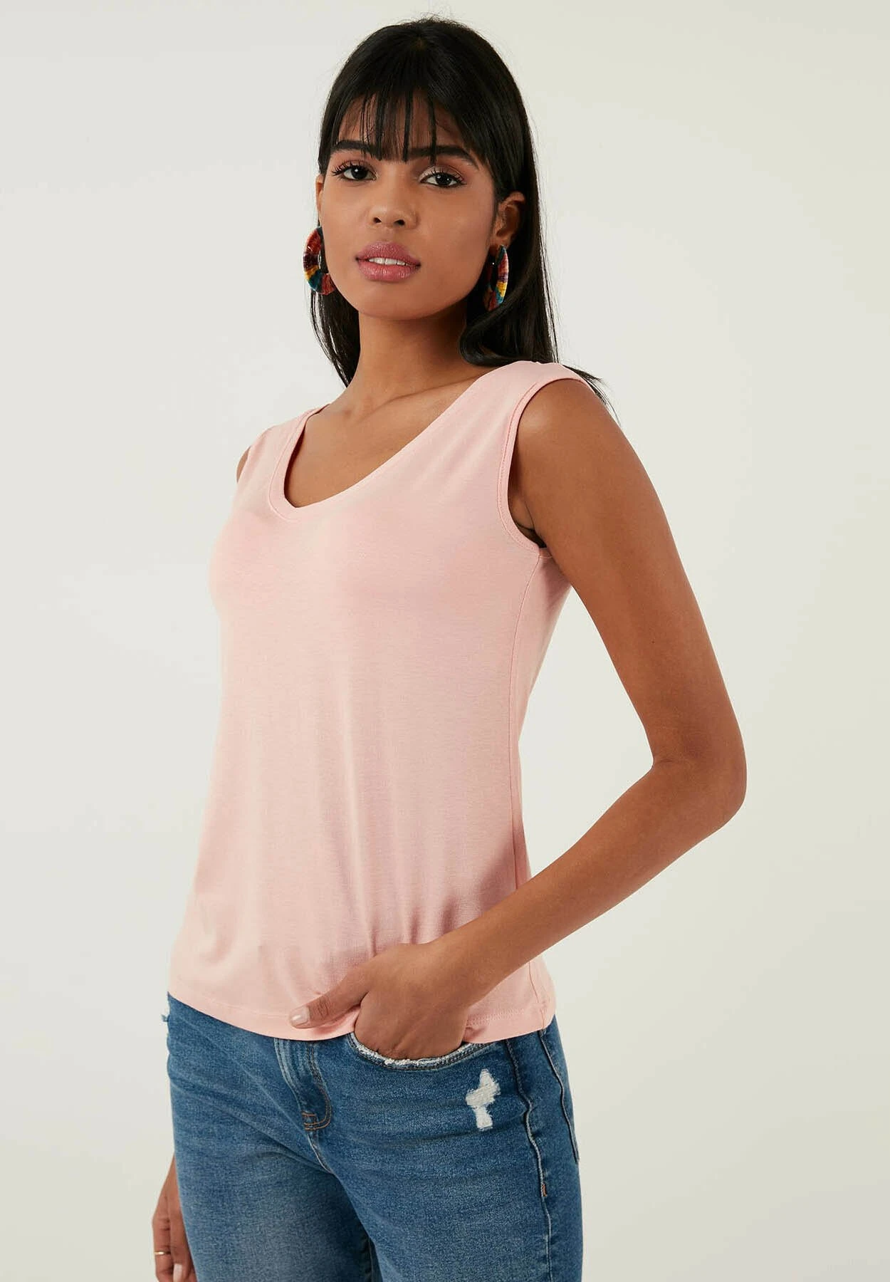 LELA Regular Fit - Top - Powder Pink - Afbeelding 6