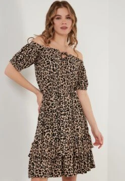LELA Regular Fit - Jurk - Leopard