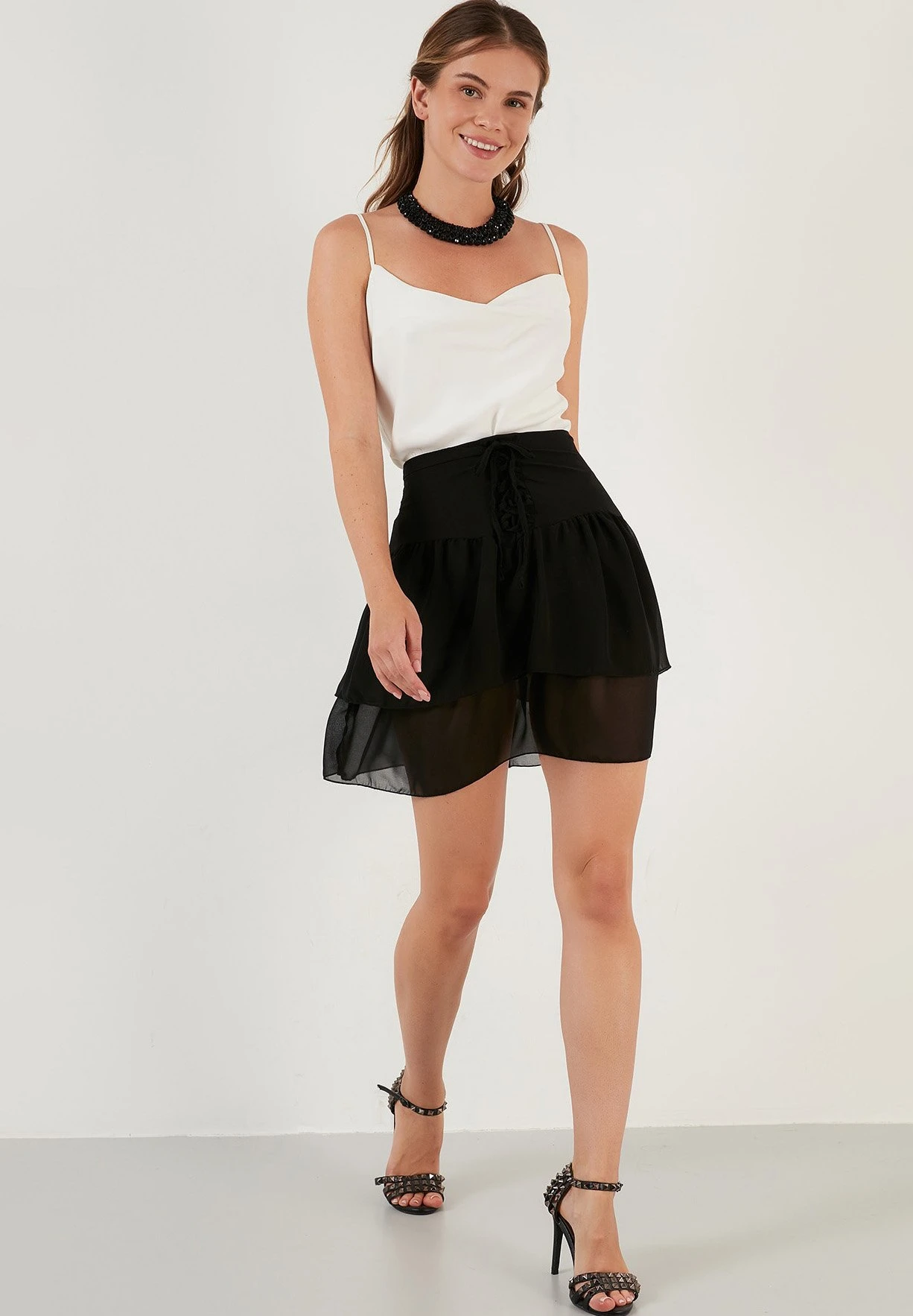 LELA Regular Fit - Minirok - Black - Afbeelding 2