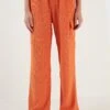 LELA Regular Fit - Cargobroek - Orange
