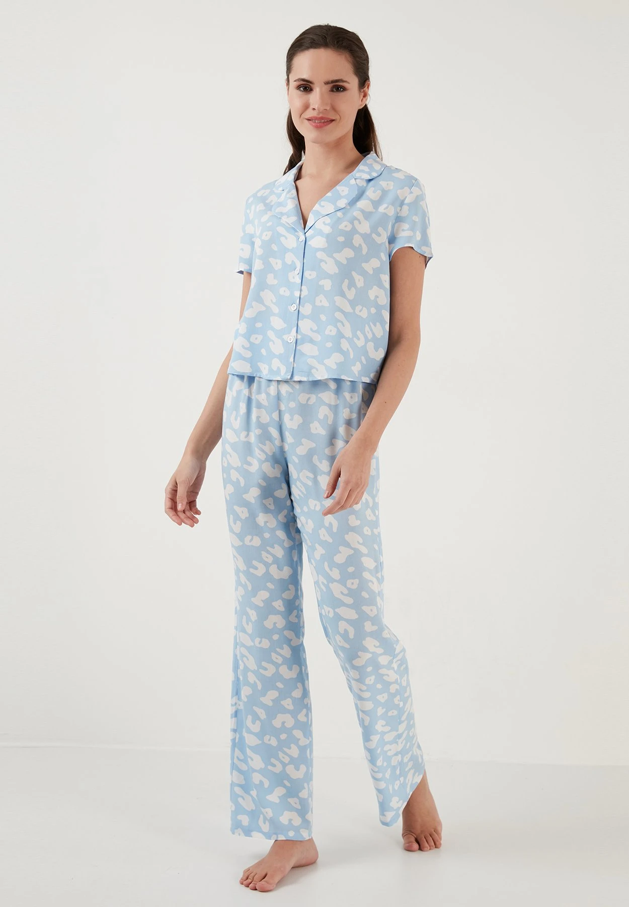 LELA Regular Fit Set - Pyjamabroek - Blue
