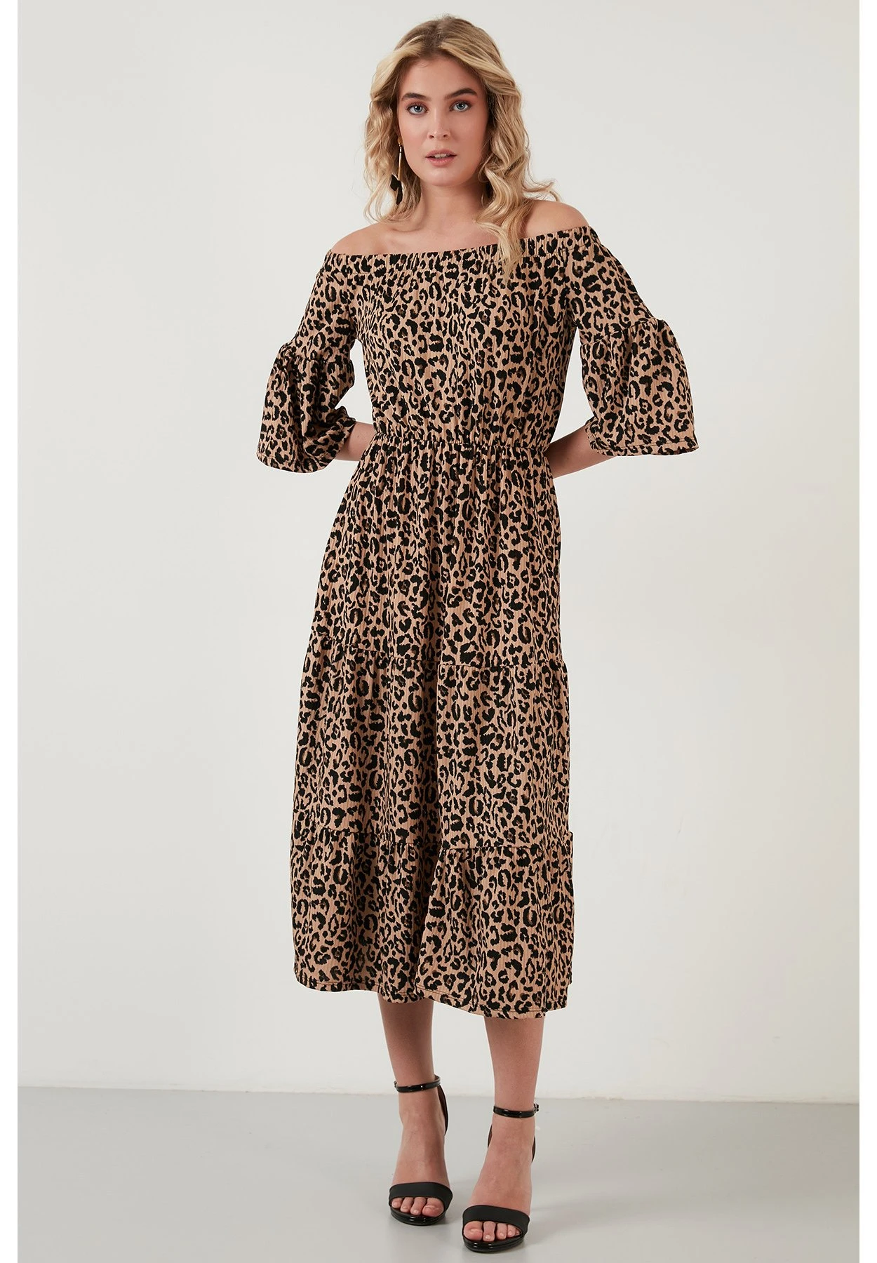 LELA Slim Fit - Jurk - Leopard - Afbeelding 4