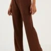 LELA Regular Fit - Cargobroek - Brown