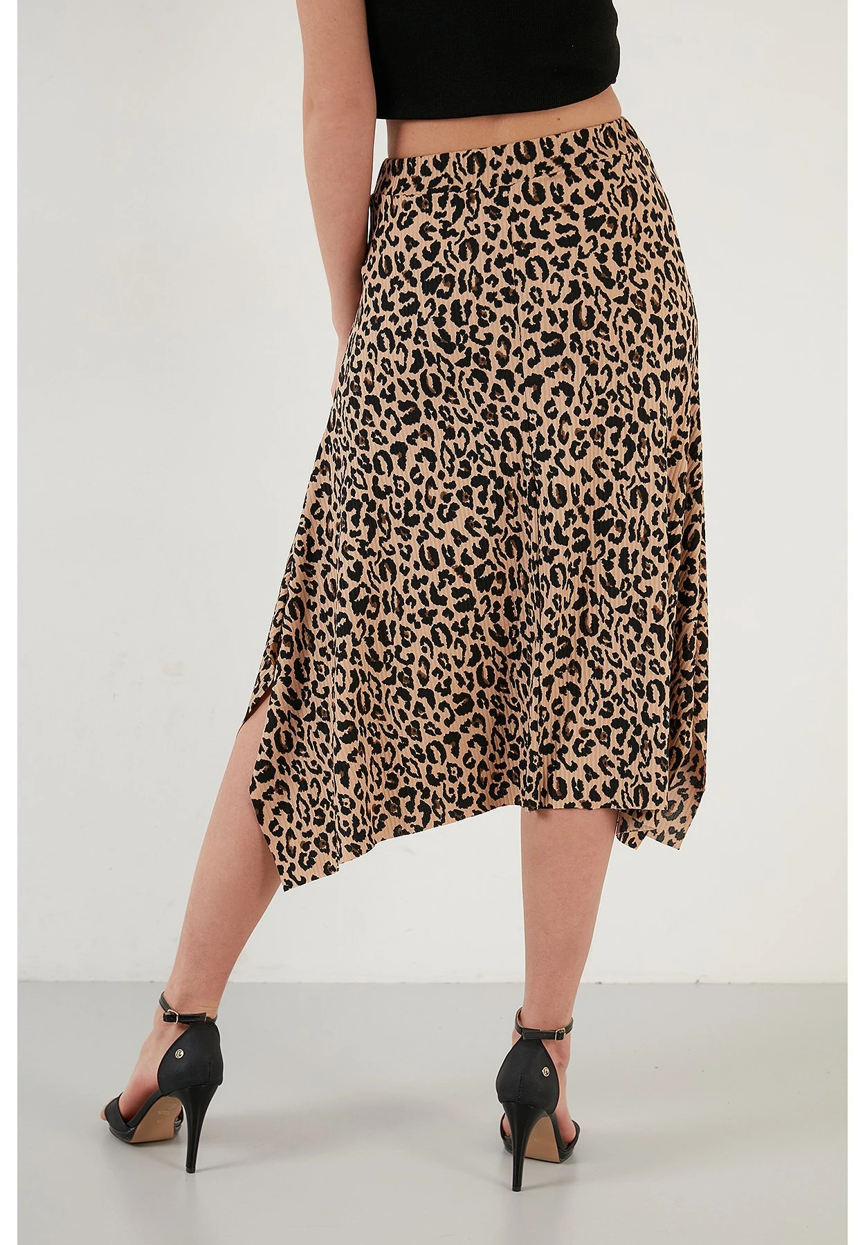 LELA Midi- A-Lijn Rok - Leopard - Afbeelding 2