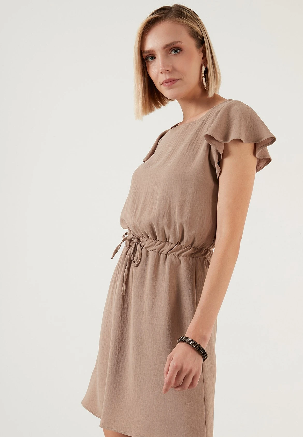 LELA Regular Fit - Jurk - Light Brown - Afbeelding 4