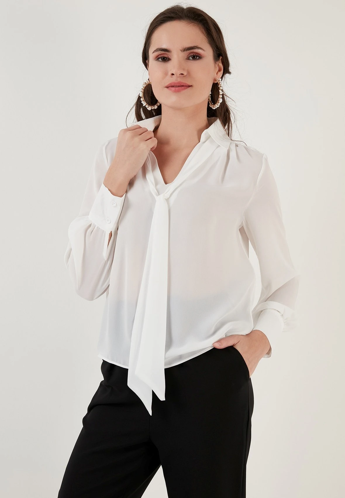 LELA Regular Fit - Blouse - Ecru - Afbeelding 5