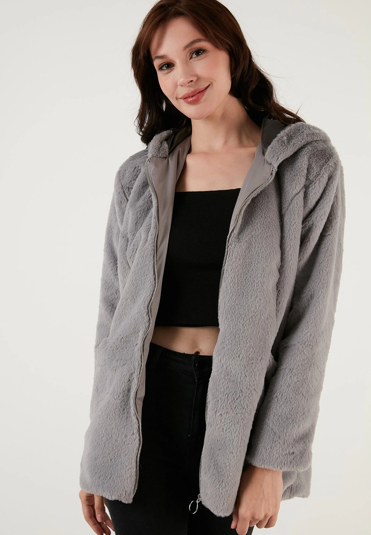 LELA Regular Fit - Winterjas - Grey - Afbeelding 7