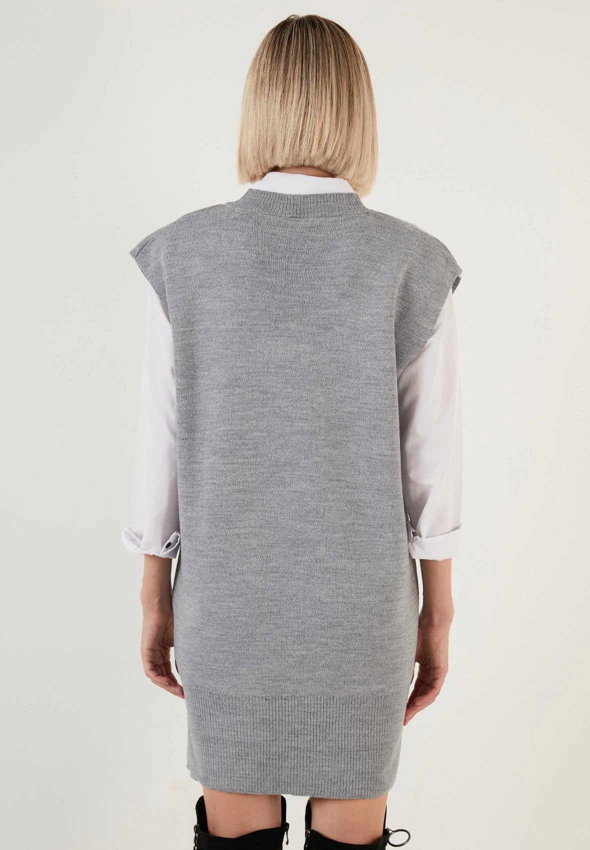 LELA T-Shirt Basic - Grey - Afbeelding 2