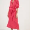 LELA Regular Fit - Blousejurk - Fuchsia