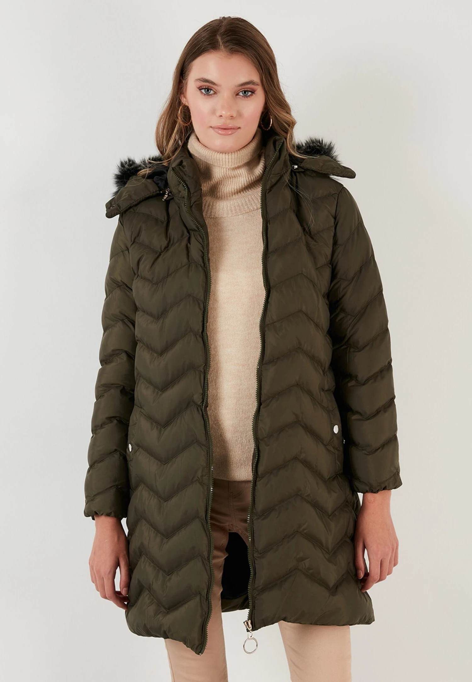 LELA Regular Fit - Winterjas - Light Khaki - Afbeelding 4