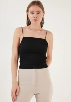 LELA Slim Fit - Top - Black