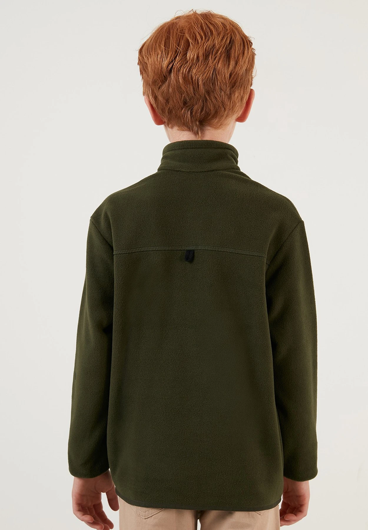 LELA Fleece Trui - Khaki - Afbeelding 3