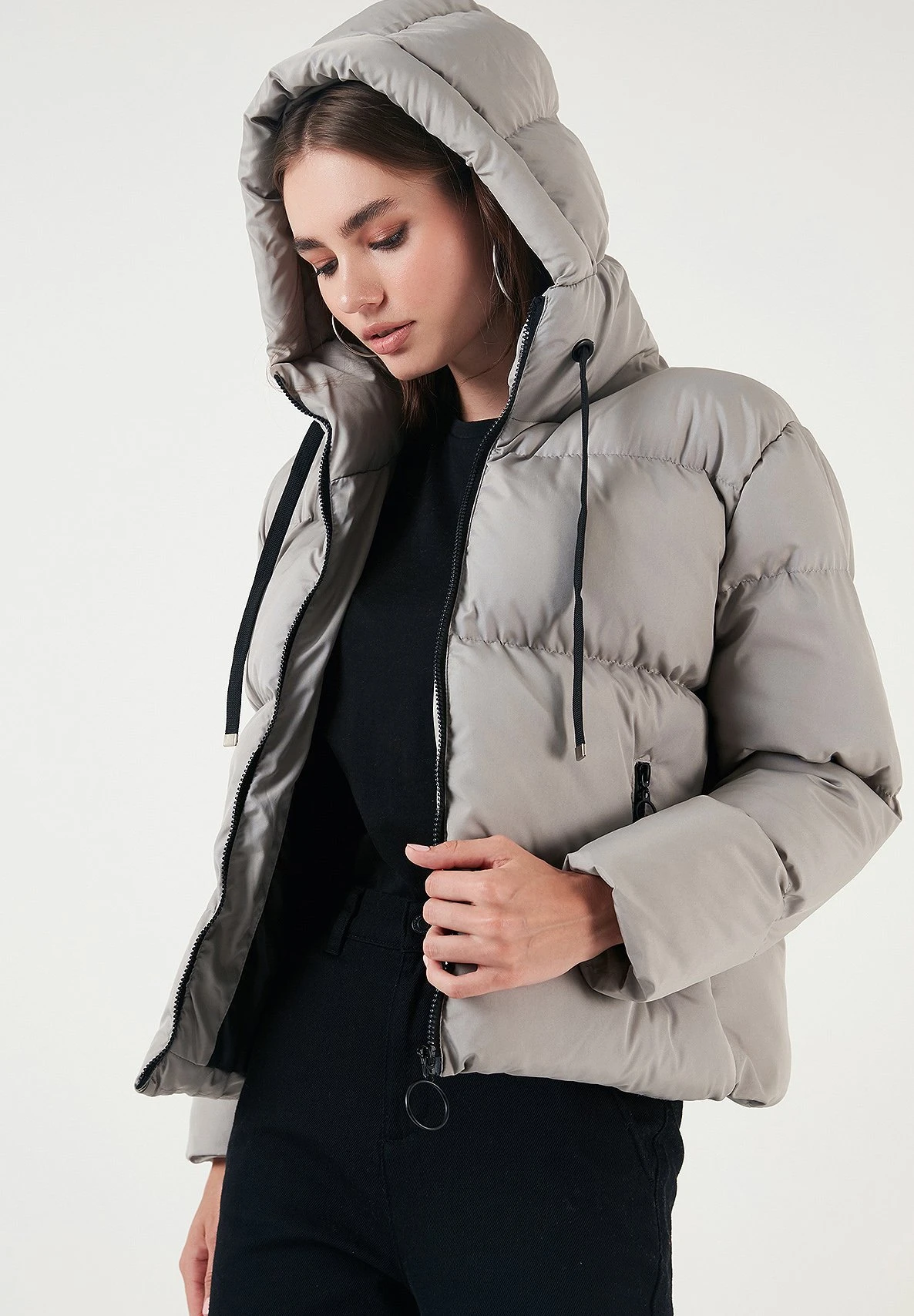 LELA Regular Fit - Winterjas - Grey - Afbeelding 5