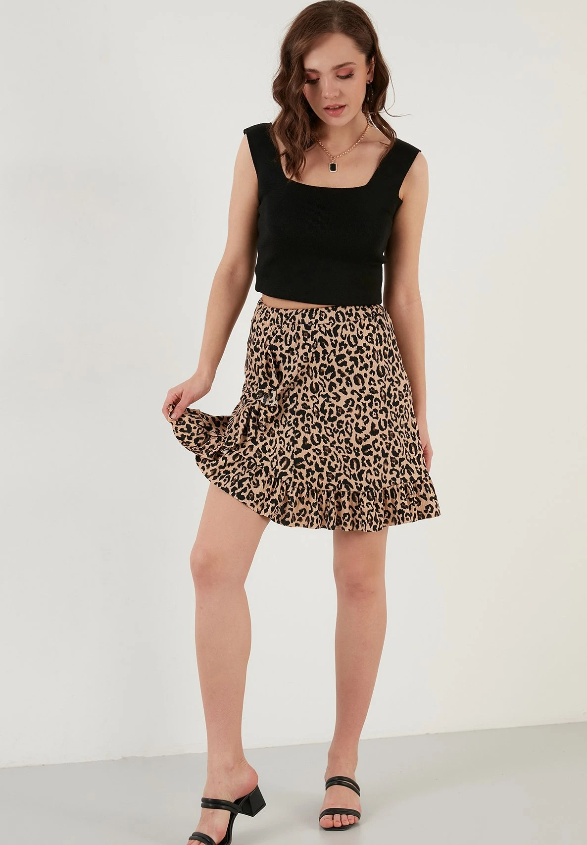 LELA High Waist - Wikkelrok - Leopard - Afbeelding 2