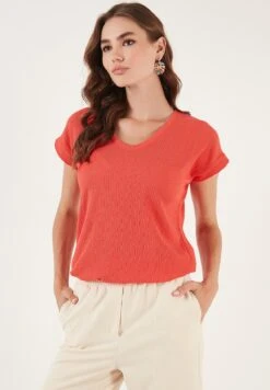 LELA Regular Fit - Blouse - Coral