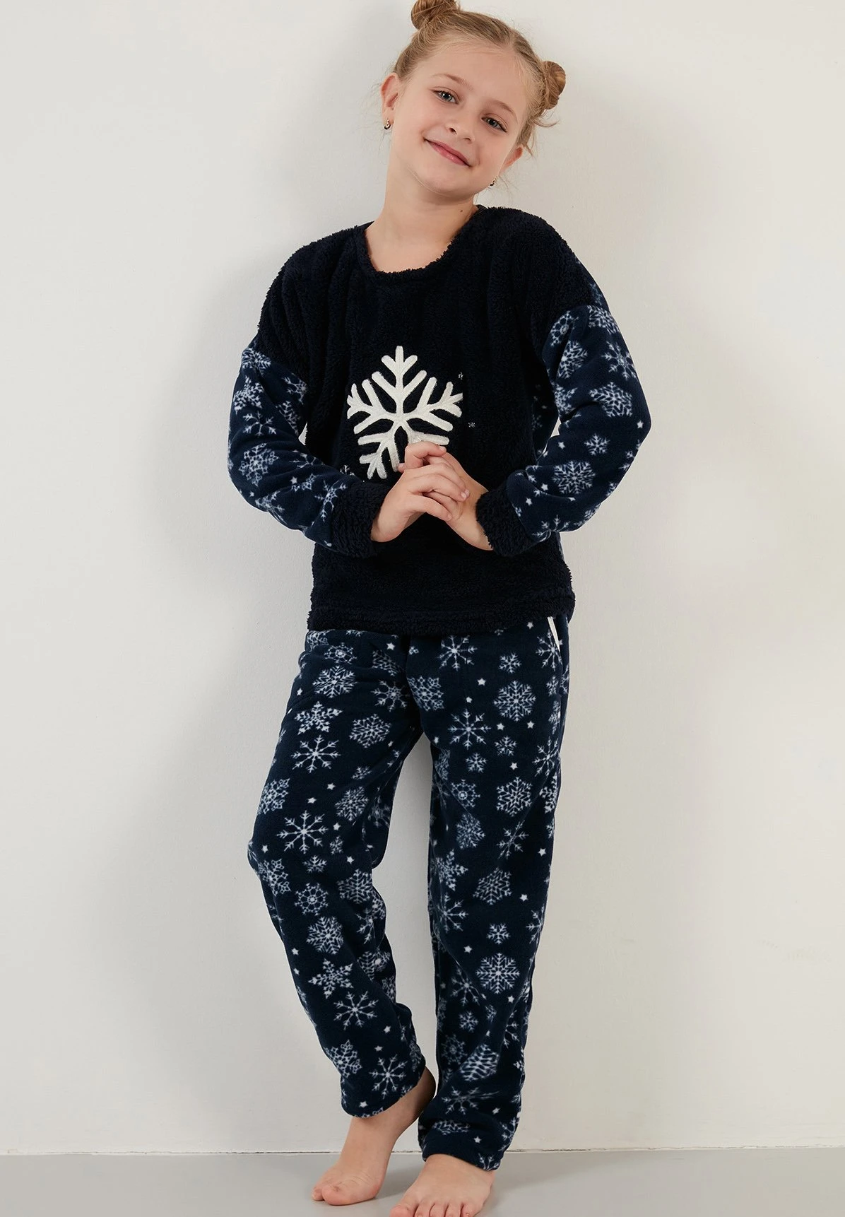 LELA Regular Fit Set - Pyjama - Dark Blue - Afbeelding 2