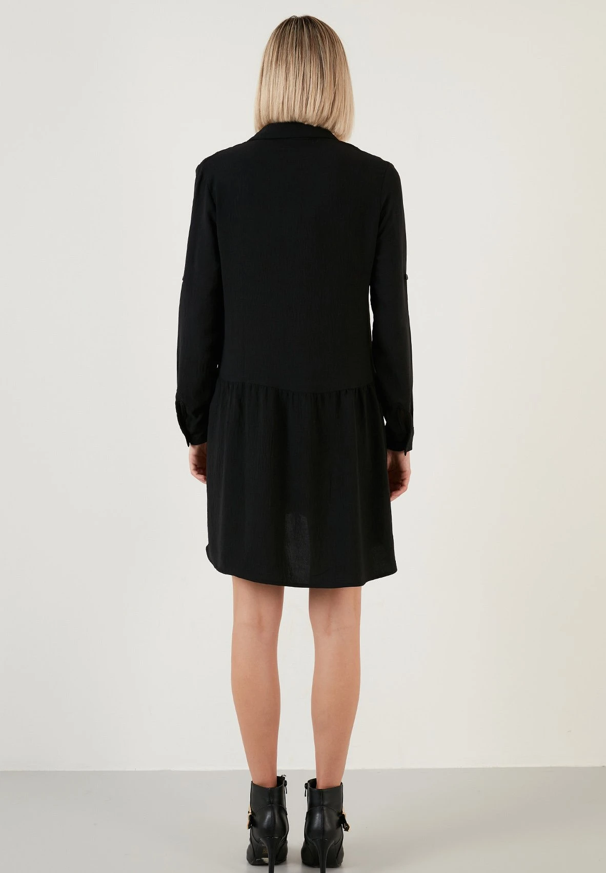 LELA Regular Fit - Blousejurk - Black - Afbeelding 3