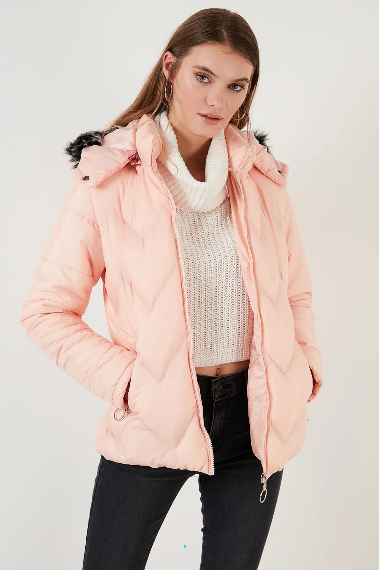 LELA Regular Fit - Winterjas - Powder Pink - Afbeelding 4